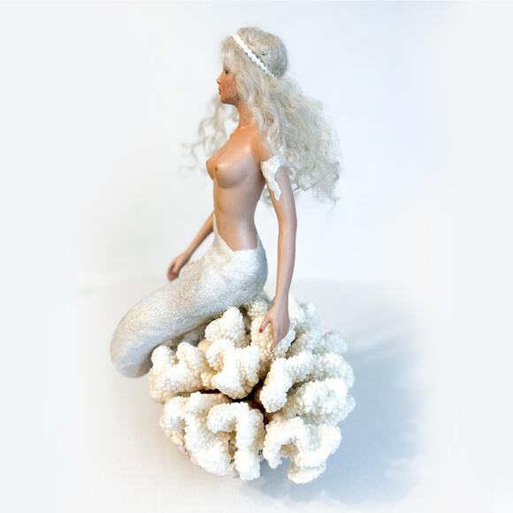Vtg Mermaid Artist Doll OOAK Dottie Dunsmore Sculpture Fantasy Art Figurine - Picture 7 of 10